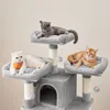 Großer Kratzbaum für viele Katzen, bequem, weich und stabil Produktbild-Vorschau 4
