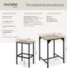 Product information and dimensions for a bar set. Produktbild-Vorschau