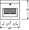 Busch-Jaeger Disco centrale doppio Busch-Jaeger 1803-02-84 Anteprima dell’immagine prodotto 6