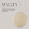 Bestlivings 6er Pack Stuhlkissen taupe ⌀ 38 cm Kunstleder Produktbild-Vorschau 3