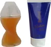 A perfume bottle and a tube of body lotion are displayed side-by-side against a white background. Produktbild-Vorschau