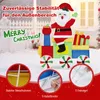 COSTWAY LED Ojciec Gwiazdka w pociągu, dekoracja świąteczna Podgląd zdjęcia produktu 6