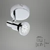 LED Badleuchte Wandspot GU10 IP44 Strahler dreh- & Produktbild-Vorschau 6