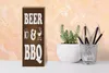 Holzschild Hinweis 27x10 cm Beer and BBQ Grill Bierglas Produktbild-Vorschau 5