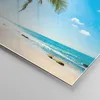 Bilder auf glas - Strand Palme Meer - 100x70cm - Glasbilder Produktbild-Vorschau 5