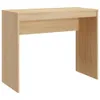 A simple, modern desk with a light wood grain finish, presented against a plain white background. Podgląd zdjęcia produktu