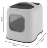 Rotho Katzentoilette mit Haube Biala - 51 x 39,5 x 44,3 cm Produktbild-Vorschau 4