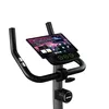 Close-up of the handlebars and display of a stationary exercise bike. Produktbild-Vorschau