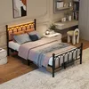 MODFU Metallbett 120x200 LED-Bettrahmen mit Produktbild-Vorschau 1