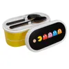 Brotdose Pac-Man 2 Fächer mit Besteck Lunchbox  Snackbox Produktbild-Vorschau 5