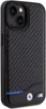 BMW Leder Carbon Blue Line - iPhone 15 Hlle (Schwarz) Produktbild-Vorschau 4