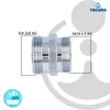 tecuro Mischdüse - Adapter für Armaturen M24x1 auf 3/4 Produktbild-Vorschau 4