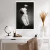 Poster - Poster ohne Rahmen - Nackt Frau Blumen - 61x91,5 Produktbild-Vorschau 5