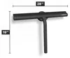 Minismus Duschabzieher in Schwarz mit Magnethaken und 28 cm Produktbild-Vorschau 3