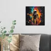 DEQORI Hybrid Leinwand Bild 30x30 cm 'Kosmische Reise' Produktbild-Vorschau 3