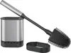 METALTEX 185519000 Cleany WC-Bürste flach, schwarz/silber Produktbild-Vorschau 1