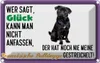 vianmo Blechschild 20x30 cm Glück Französische Bulldogge Produktbild-Vorschau 1