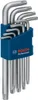 Set di chiavi esagonali Bosch 9 pezzi Torx Anteprima dell’immagine prodotto 1