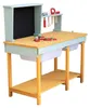 HOME DELUXE Werkbank aus Holz TOOL - Blau I Kinderwerkbank, Produktbild-Vorschau 4