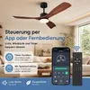 Deckenventilator mit Beleuchtung und Fernbedienung, Φ132cm Produktbild-Vorschau 4