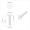 vidaXL Viti per legno 12 pezzi argento M4 x 28 mm ferro Anteprima dell’immagine prodotto 6