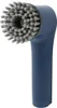 A close-up studio shot of a blue electric cleaning brush head with gray bristles against a white background. Produktbild-Vorschau
