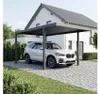 Aluminium-Einzelcarport Konsta Flachdach Stahlplatten Produktbild-Vorschau 1