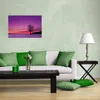Wallario Poster - Mond und Baum am Abend bei Schnee, Produktbild-Vorschau 2