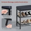 WOLTU Schuhbank mit Sitzfläche, Schuhregal mit Sitzbank | 3 Produktbild-Vorschau 4