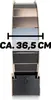 A product shot of a cat wheel with a size measurement overlay. Produktbild-Vorschau