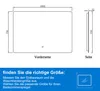 Badspiegel mit Beleuchtung 100×70cm Kalt/Neutral/Warmweiß Produktbild-Vorschau 6