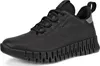 A black ECCO women's sneaker with a unique sole. Náhľad obrázku produktu