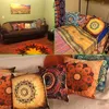 4er Set Dekorativ Kissenbezug Mandala Muster 45 x 45cm Sofa Produktbild-Vorschau 2