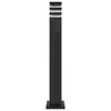 A black bollard light with clear glass accents at the top, shown against a white background. Náhľad obrázku produktu
