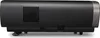 The side view of a black projector on a white background. Produktbild-Vorschau