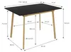 ML-Design Rechteckiger Esstisch ausziehbar aus Holz, Produktbild-Vorschau 7