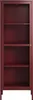 A full-front view of a tall, narrow cabinet with a glass door and multiple shelves. Náhľad obrázku produktu