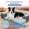 ELONEO Letto ortopedico per cani, taglia M - Grigio Anteprima dell’immagine prodotto 2