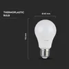 v_tac 10x E27 LED-Glühbirne 8,5W 806lm 4000K A60 Weiß IP20 Produktbild-Vorschau 6