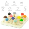 Giocattolo in legno Ulanik Montessori "Mushroomwise 25 Anteprima dell’immagine prodotto 4