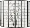 6 pan Paravent japonais bois en noir dessin bambou Voir les images du produit 4