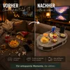 Couchbar Snackbox in grau mit 4 Glasschalen - Sofabar für Produktbild-Vorschau 5