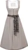 Dirndl Solea Leo 65cm Länge taupe 42 Produktbild-Vorschau 1