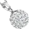 Damen Halskette Shamballa Anhänger Zirkonia Kristalle Produktbild-Vorschau 1