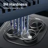 A close-up illustration showing multiple sharp needles piercing the camera lenses of a smartphone. Produktbild-Vorschau