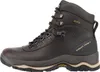 A single brown leather hiking boot is shown against a white background. Produktbild-Vorschau
