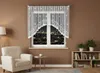 Rideau court arqué décoratif FLORENTYNA 120 blanc 330x120 Voir les images du produit 10