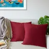 Lionmood Premium Samt Kissenbezug Bordeaux 45x45cm -1er- Produktbild-Vorschau 2