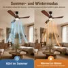 132 cm Deckenventilator mit Beleuchtung und Fernbedienung, Produktbild-Vorschau 9