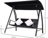 Outsunny Hollywoodschaukel Polyrattan Schaukel Schaukelbank Produktbild-Vorschau 3